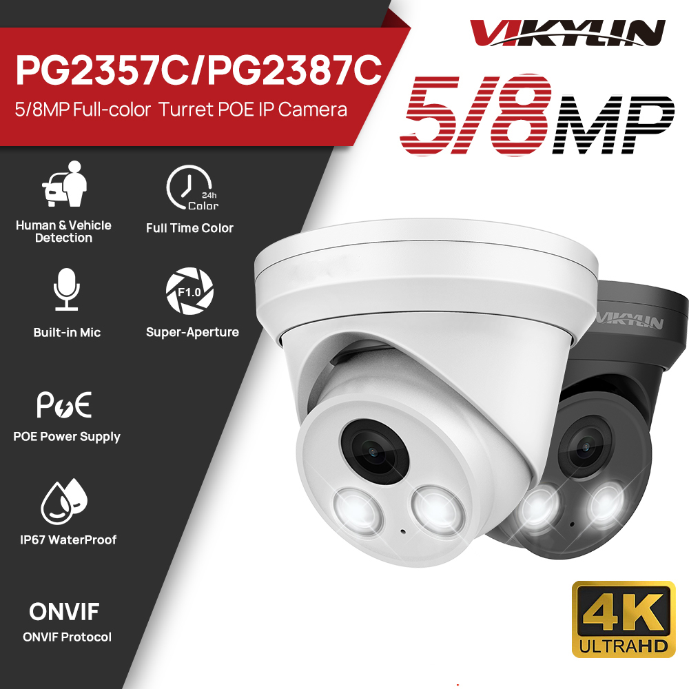 Home Security Options - VIKYLIN 5/8MP 4K Full Color IP