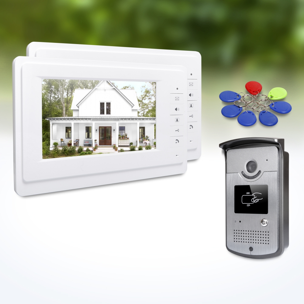 Home Security Systems With Cameras - 1 Outdoor Camera 2 Indoor Monitors