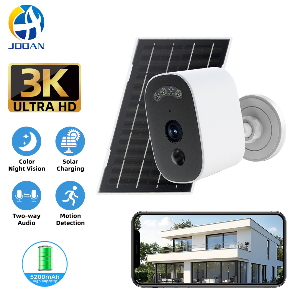 Home Security Wireless Camera - Jooan 3K HD Solar Security Camera