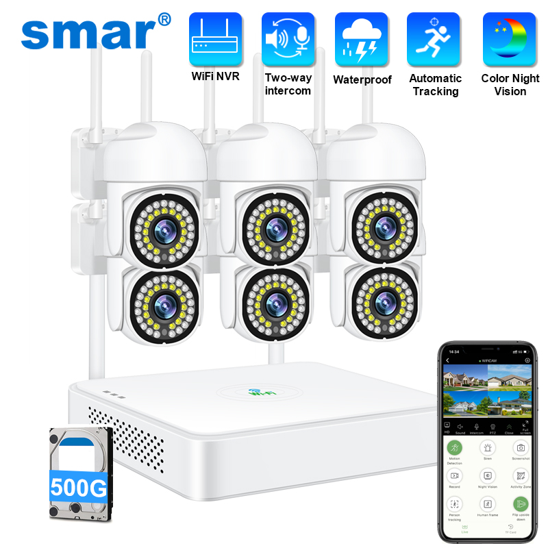 Home Security Systems With Cameras - Smar 3MP Wireless CCTV Security Camera