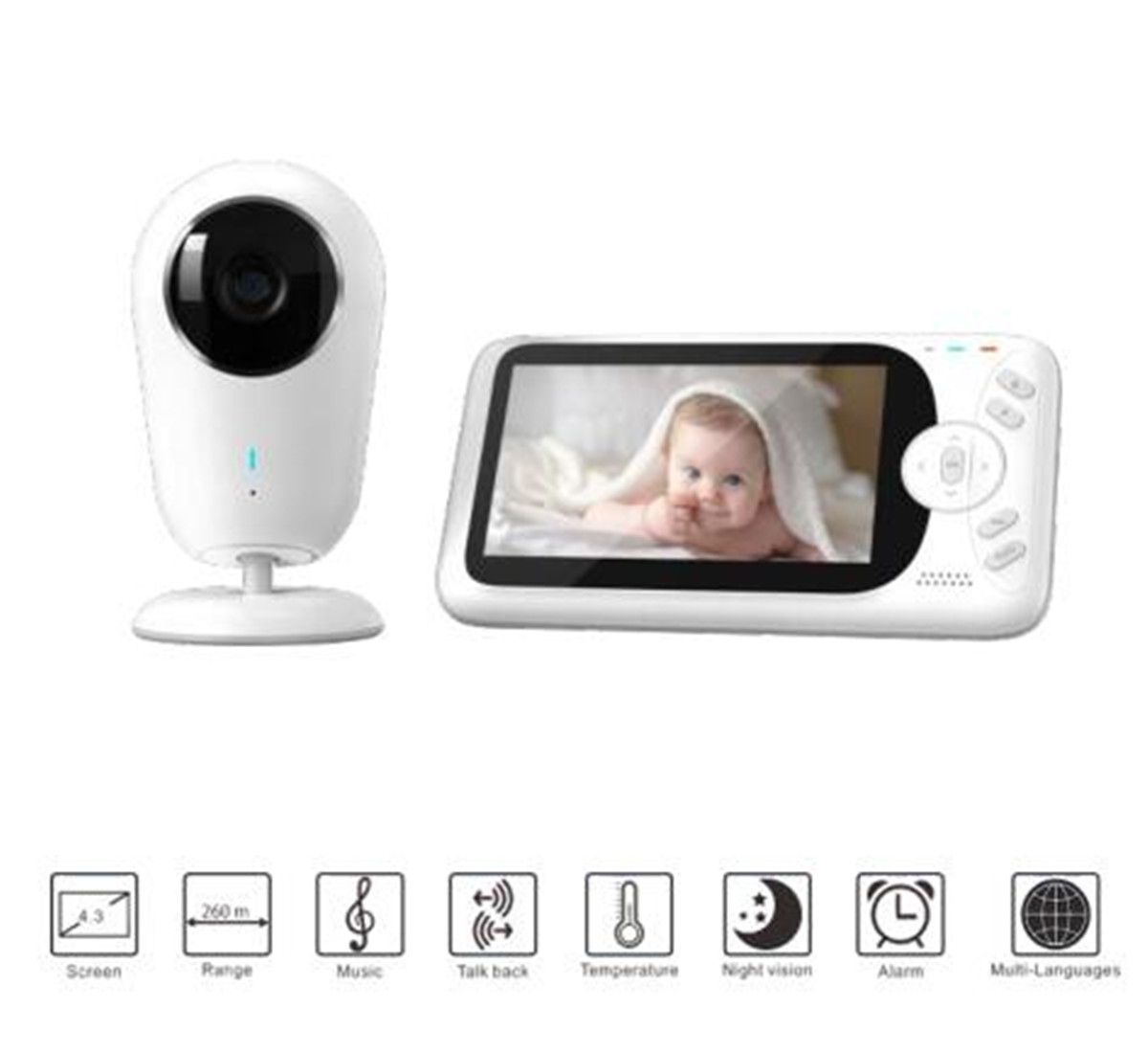 4.3inch 1080P Full HD Wireless - огляд і ціна Home Security Wireless Camera