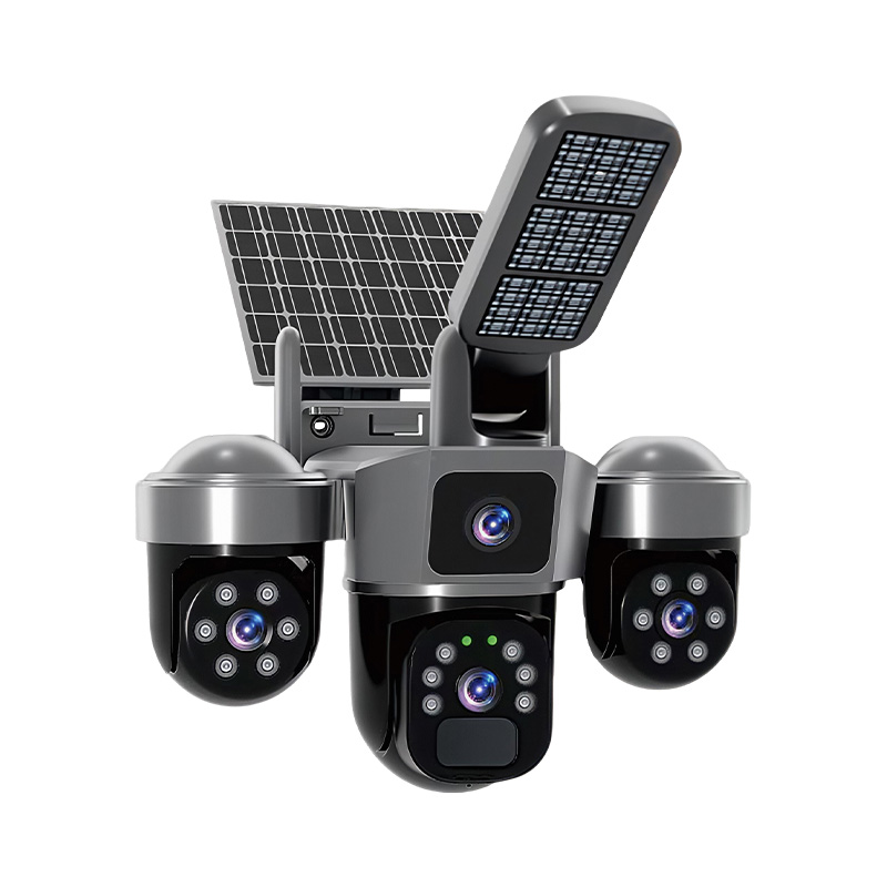 6MP V380 APP Solar Power Tripl - огляд і ціна Home Security Flood Lights