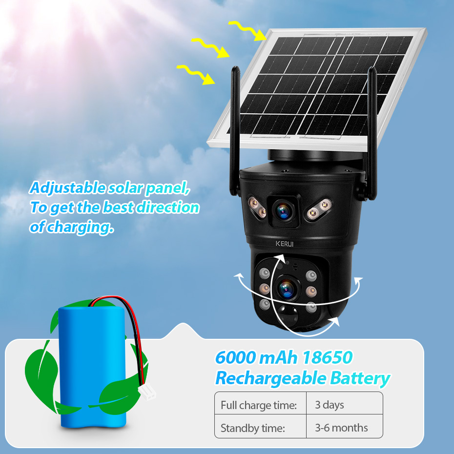 KERUI 6MP 4G SIM WiFi Solar Ca - огляд і ціна Home Security Technician