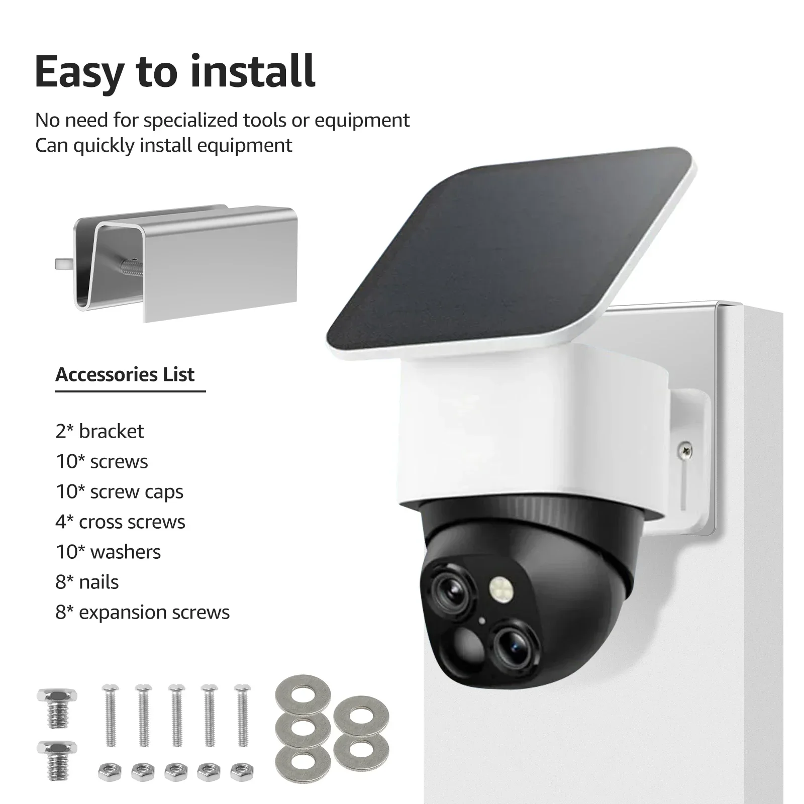 2Pcs Wall Mount Gutter Bracket - огляд і ціна Home Security Eufy
