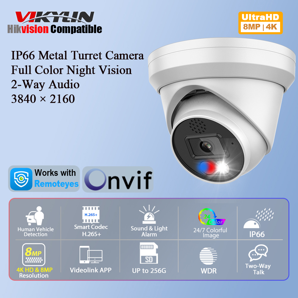 Vikylin 4K 8MP Alarm Full Colo - огляд і ціна Home Security Options