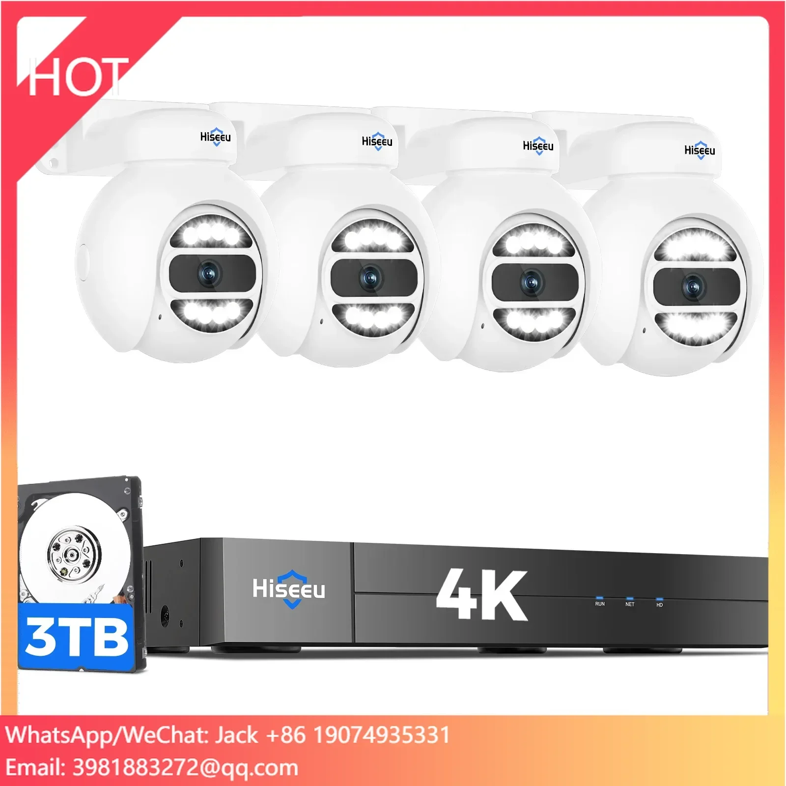 Hiseeu Automatic Tracking 5mp  - огляд і ціна Home Security And Camera System