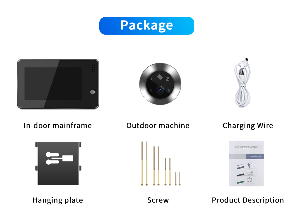 4.3inch Tuya Smartlife WiFi Do - огляд і ціна Home Security Wireless Camera