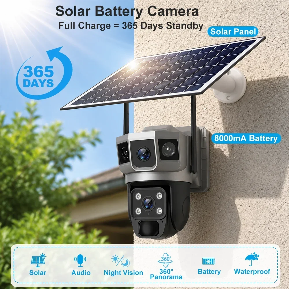 V380 4K 3 Screens 4G Camera So - огляд і ціна Home Security Technician