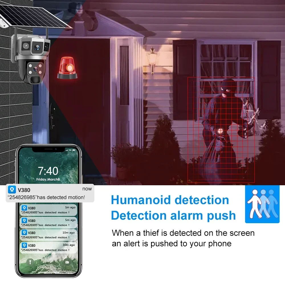V380 4K 3 Screens 4G Camera So - огляд і ціна Home Security Technician