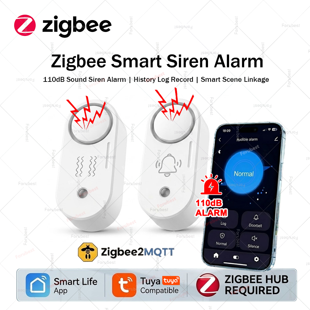 Zigbee Smart Siren Alarm For H - огляд і ціна Home Security Options