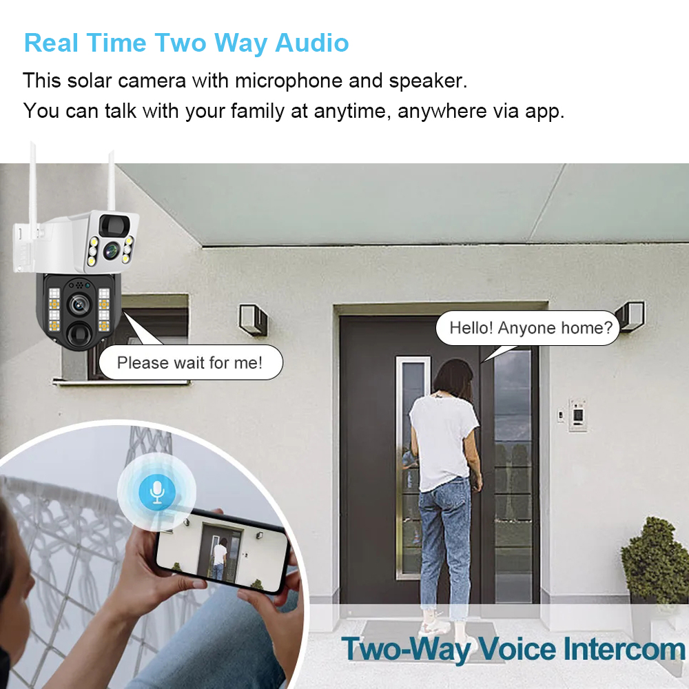 WiFi/4G Solar Camera IP CCTV S - огляд і ціна Home Security Systems With Cameras