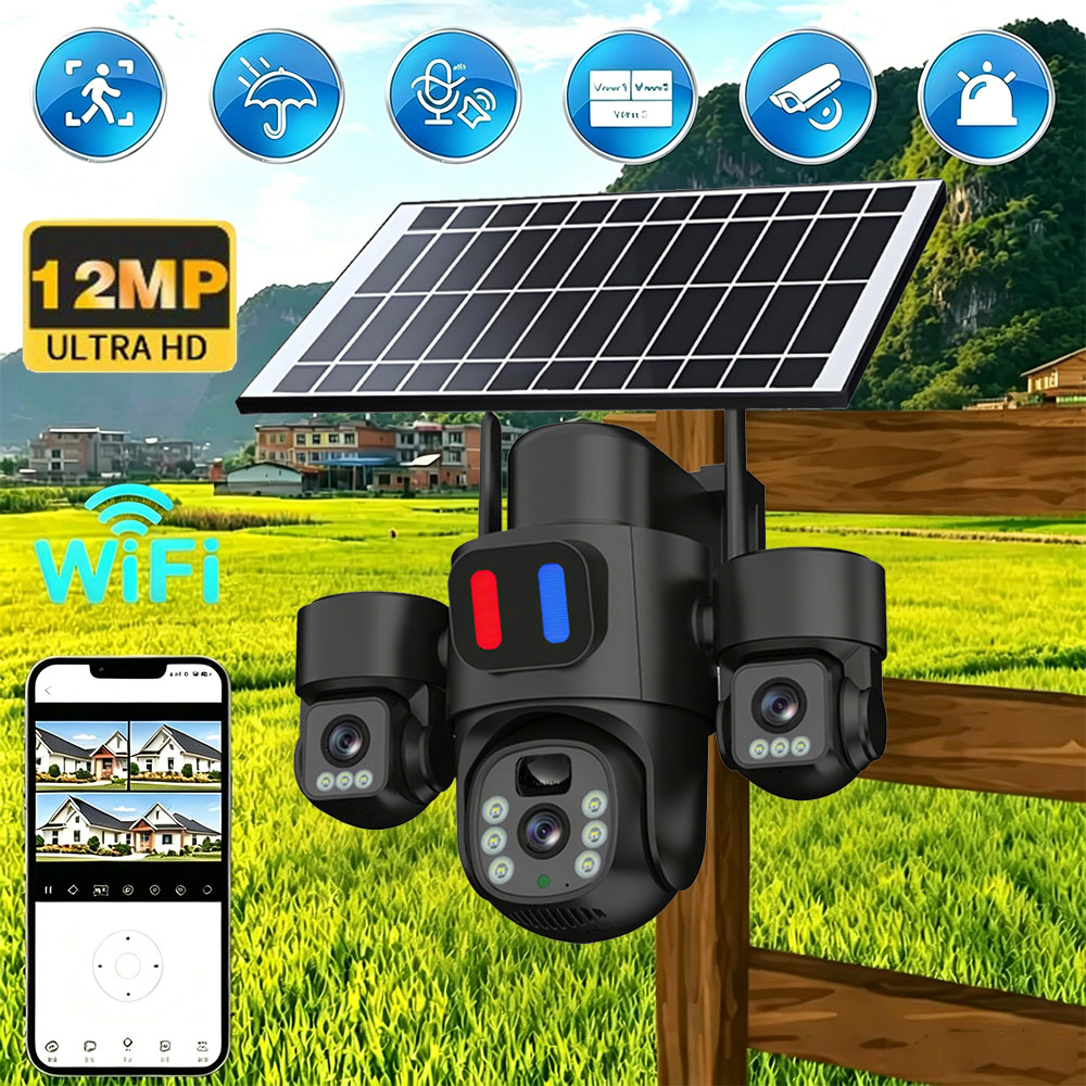 Solar WiFi PTZ Camera Outdoor  - огляд і ціна Home Security Wireless Camera