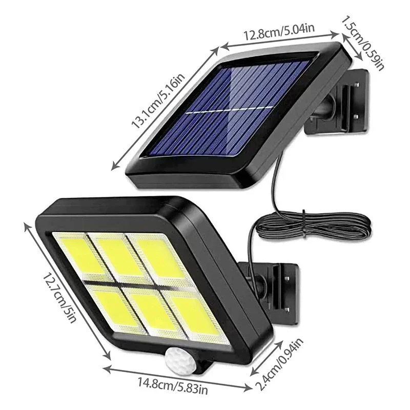 LED Solar Split Wall Lamp Outd - огляд і ціна Home Security Flood Lights