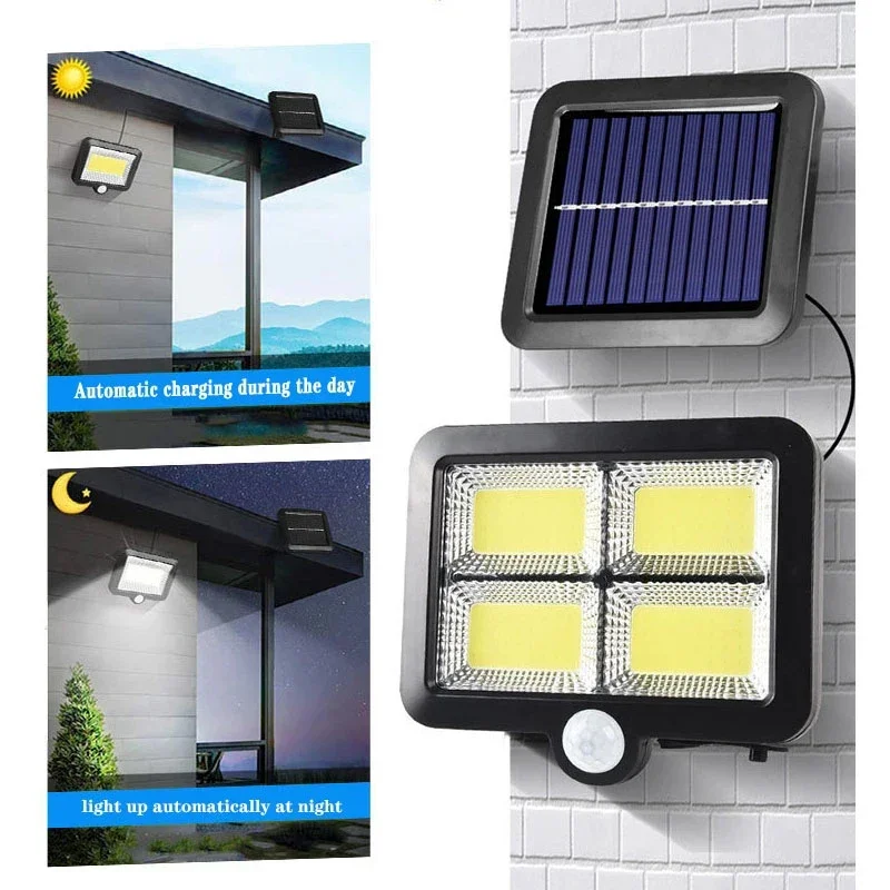 LED Solar Split Wall Lamp Outd - огляд і ціна Home Security Flood Lights