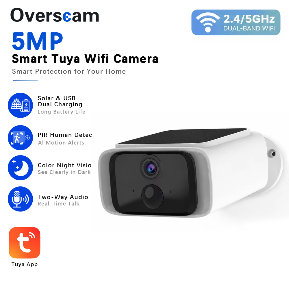 Tuya 5MP Solar Security Camera - огляд і ціна Home Security Wireless Camera